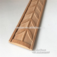 Decorative Wooden Casing Molding Solid Wood Baseboard Skiring Crown Moulding